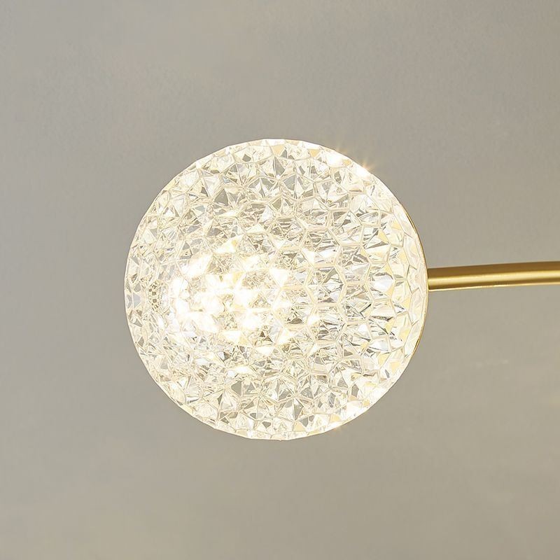Plafoniera moderna decorativa dorata a filo 8/12/16 luci