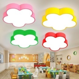 Plafoniera LED a filo a forma di fiore fumetto moderna