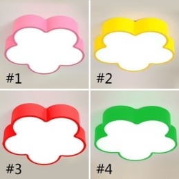 Plafoniera LED a filo a forma di fiore fumetto moderna