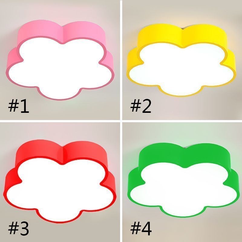 Plafoniera LED a filo a forma di fiore fumetto moderna