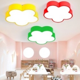 Plafoniera LED a filo a forma di fiore fumetto moderna
