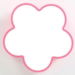 Plafoniera LED a filo a forma di fiore fumetto moderna