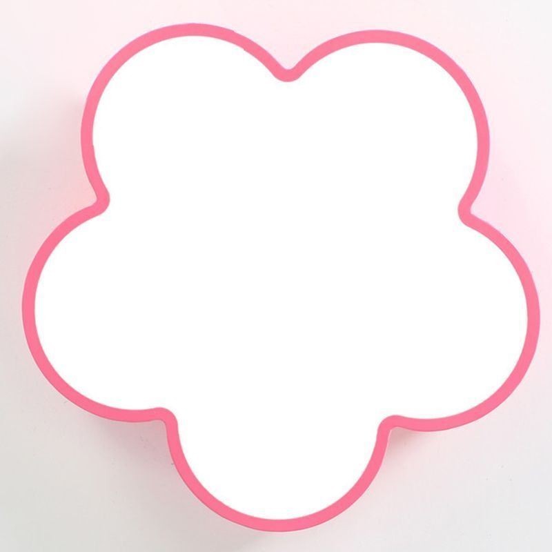 Plafoniera LED a filo a forma di fiore fumetto moderna