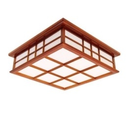 Lampada da soffitto a filo in legno stile retrò cinese