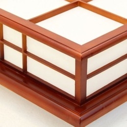 Lampada da soffitto a filo in legno stile retrò cinese