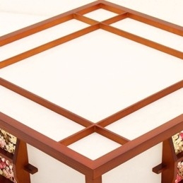 Plafoniera quadrata in legno stile retrò cinese a filo