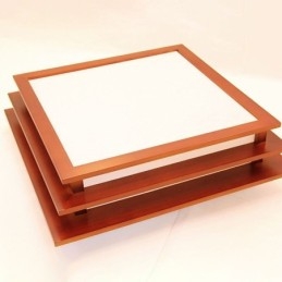Plafoniera da soffitto retrò stile cinese in legno con paralume in carta Shoji