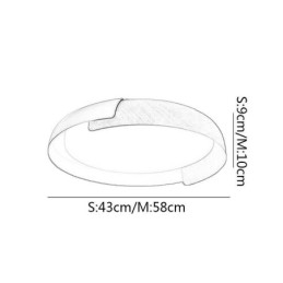 Plafoniera LED rotonda in acrilico, moderna, da soffitto