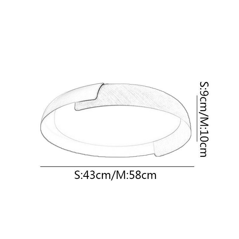 Plafoniera LED rotonda in acrilico, moderna, da soffitto