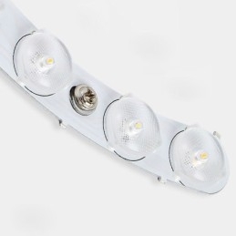 Plafoniera LED rotonda in legno e acrilico