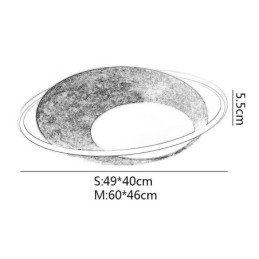 Plafoniera a filo LED Moon stile nordico