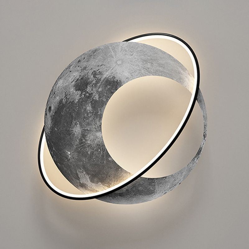 Plafoniera a filo LED Moon stile nordico