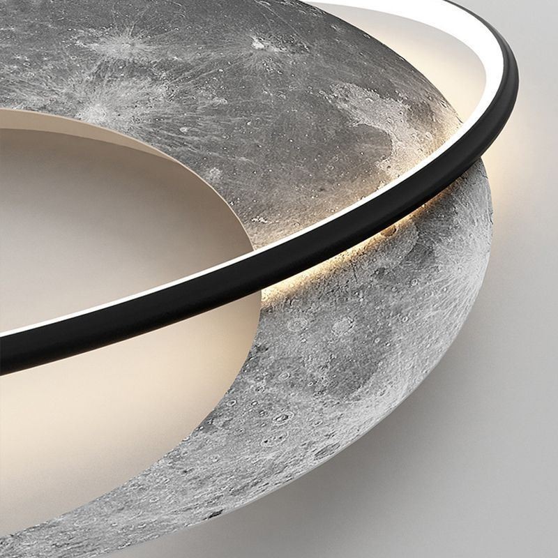 Plafoniera a filo LED Moon stile nordico
