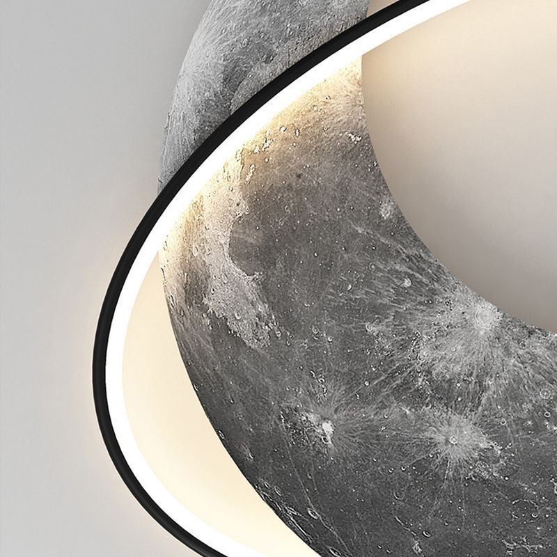 Plafoniera a filo LED Moon stile nordico