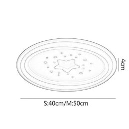 Plafoniera a stella a filo LED stile nordico 40x4 cm / 50x4 cm