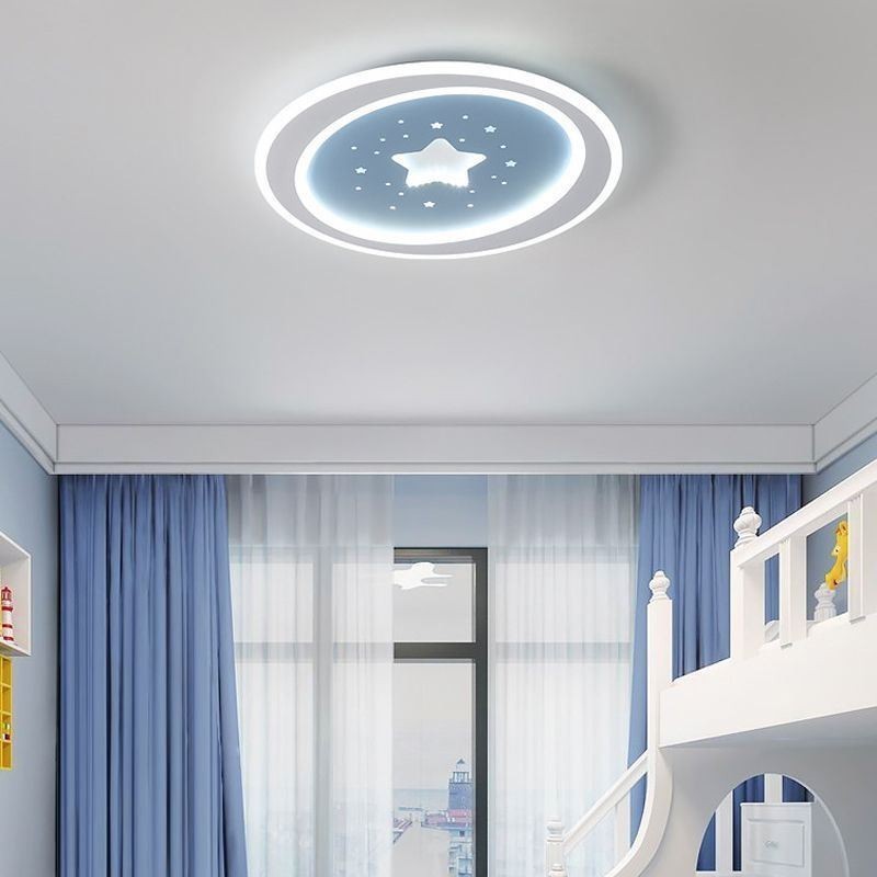 Plafoniera a stella a filo LED stile nordico 40x4 cm / 50x4 cm