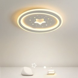 Plafoniera a stella a filo LED stile nordico 40x4 cm / 50x4 cm