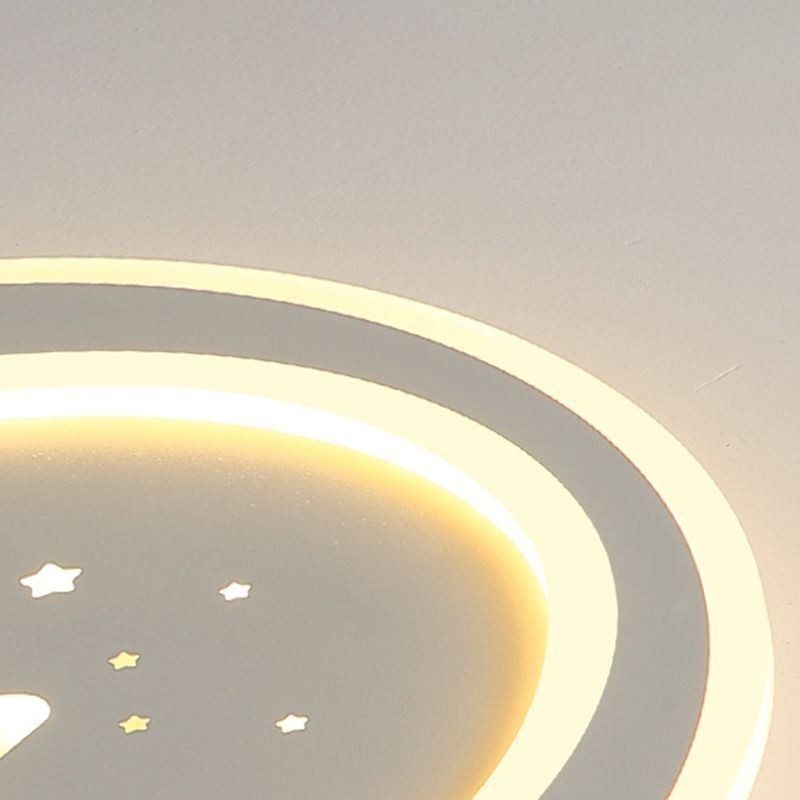 Plafoniera a stella a filo LED stile nordico 40x4 cm / 50x4 cm