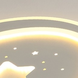 Plafoniera a stella a filo LED stile nordico 40x4 cm / 50x4 cm