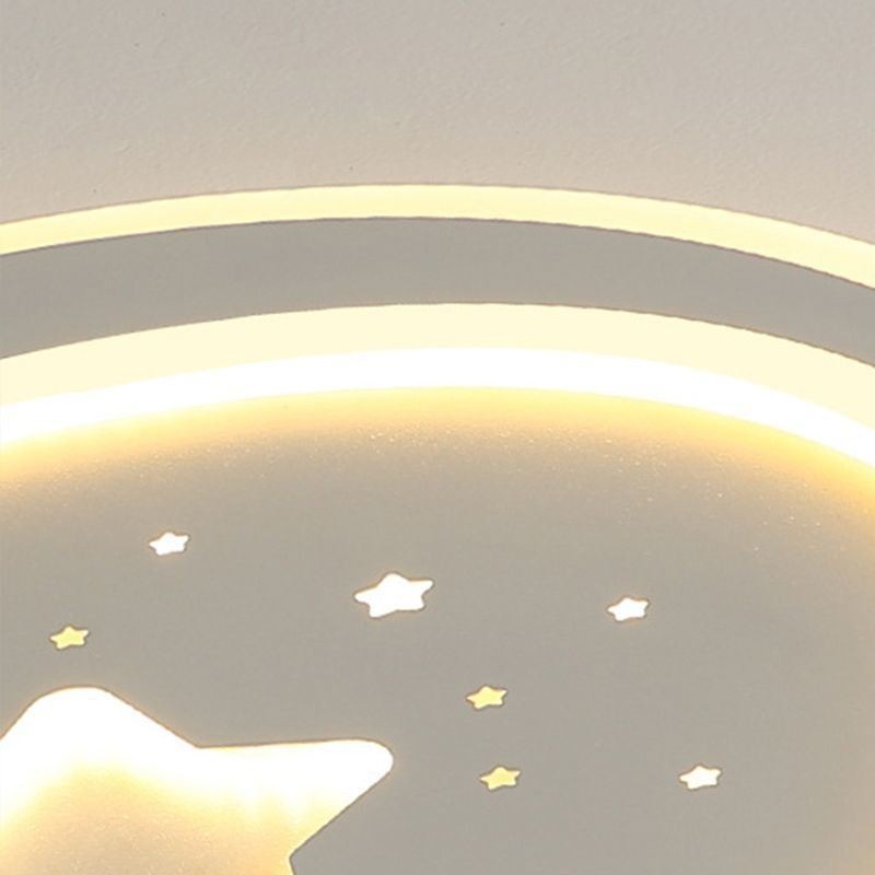 Plafoniera a stella a filo LED stile nordico 40x4 cm / 50x4 cm