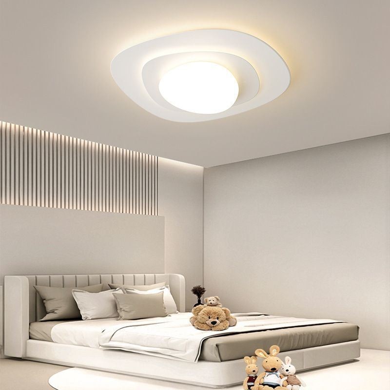 Plafoniera LED nordica ondulata da soffitto a filo