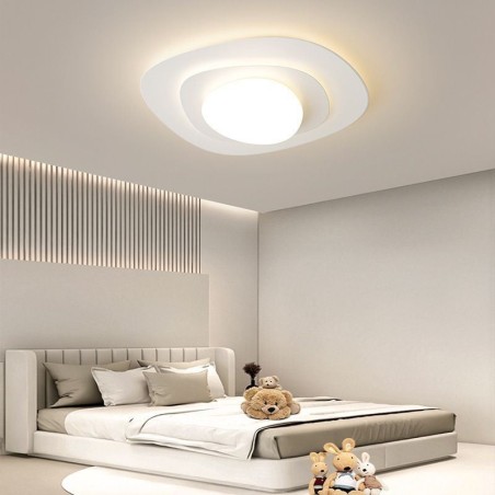 Plafoniera LED nordica ondulata da soffitto a filo