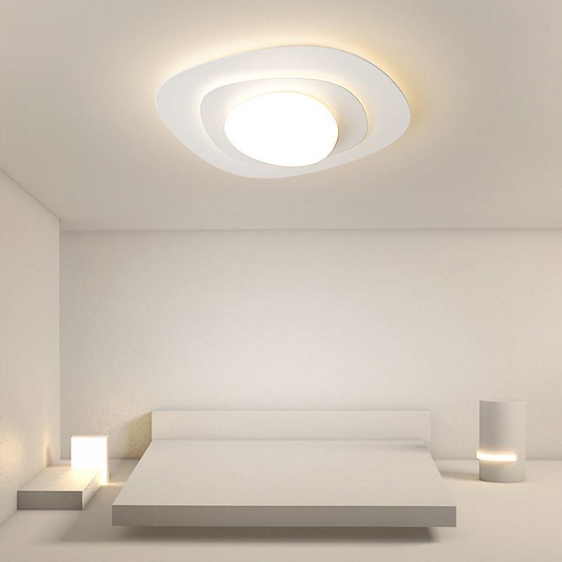 Plafoniera LED nordica ondulata da soffitto a filo