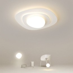 Plafoniera LED nordica ondulata da soffitto a filo