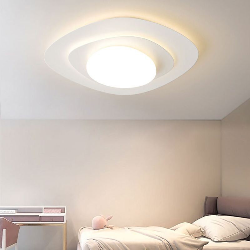 Plafoniera LED nordica ondulata da soffitto a filo
