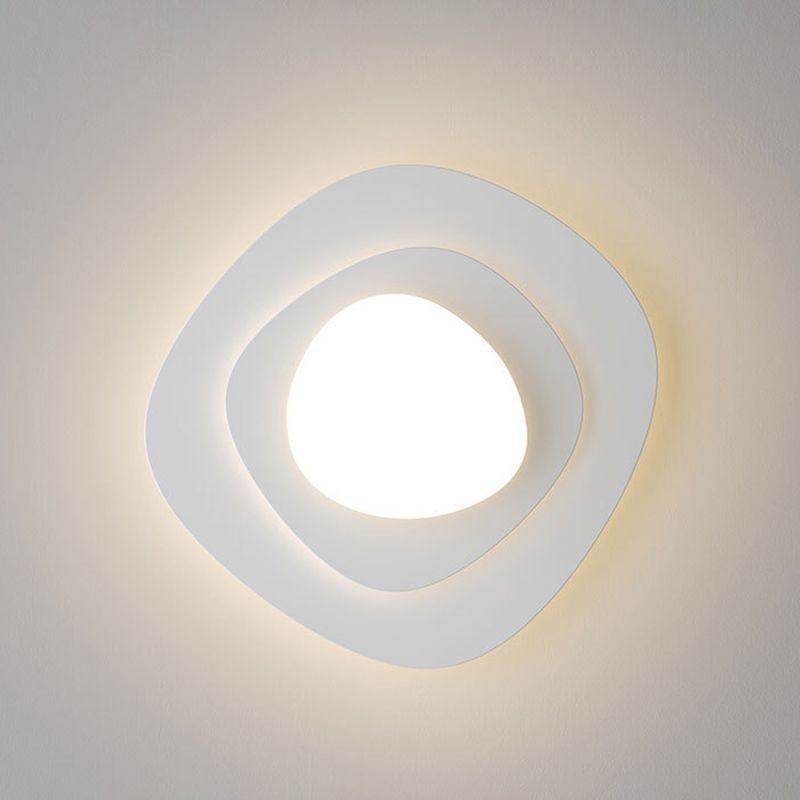 Plafoniera LED nordica ondulata da soffitto a filo