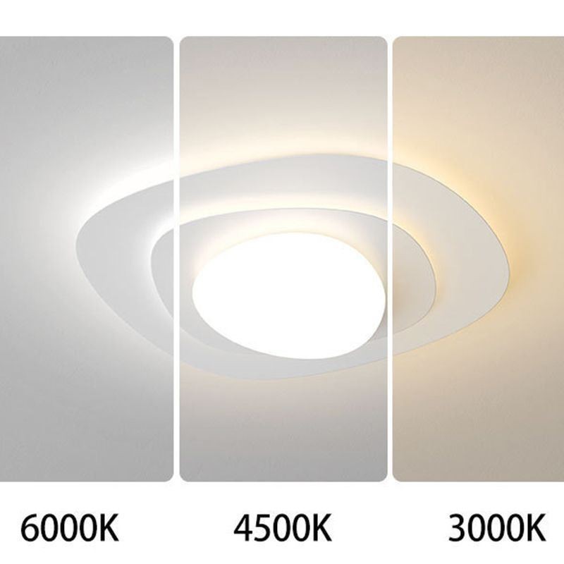 Plafoniera LED nordica ondulata da soffitto a filo