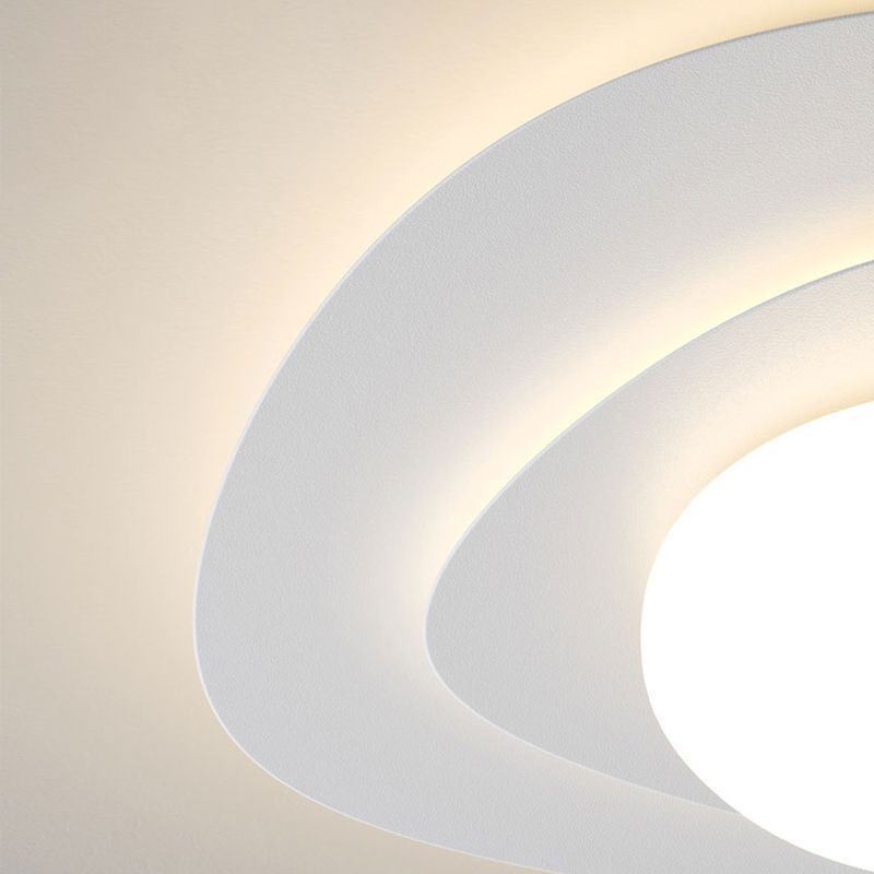 Plafoniera LED nordica ondulata da soffitto a filo