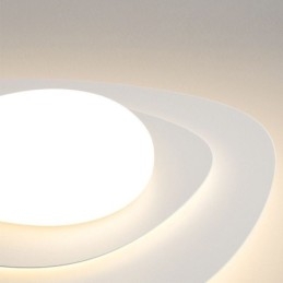 Plafoniera LED nordica ondulata da soffitto a filo