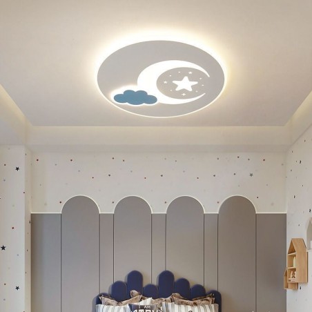 Plafoniera LED Simplicity Moon & Star da soffitto
