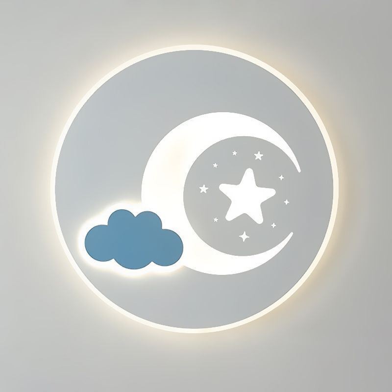 Plafoniera LED Simplicity Moon & Star da soffitto