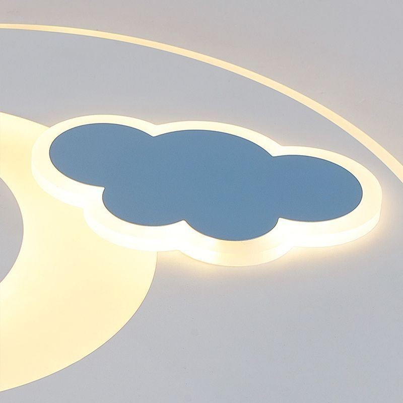 Plafoniera LED Simplicity Moon & Star da soffitto