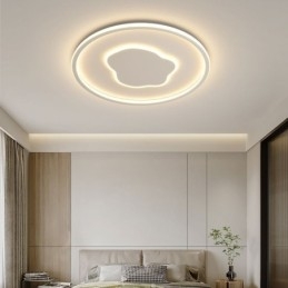 Plafoniera LED moderna rotonda a forma di nuvola