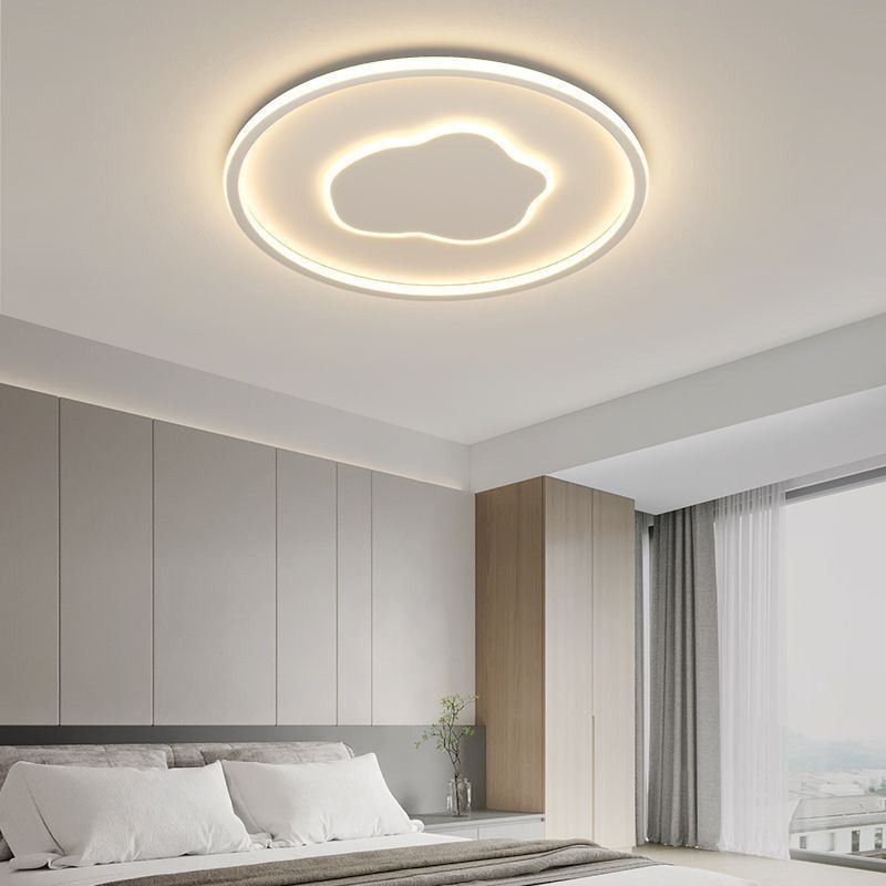 Plafoniera LED moderna rotonda a forma di nuvola