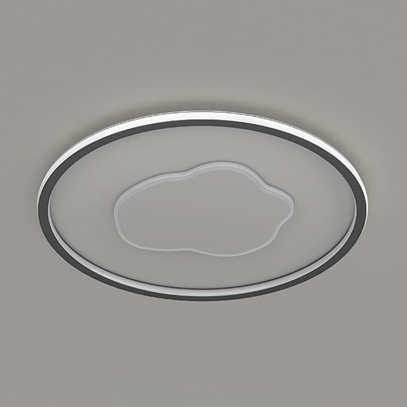 Plafoniera LED moderna rotonda a forma di nuvola
