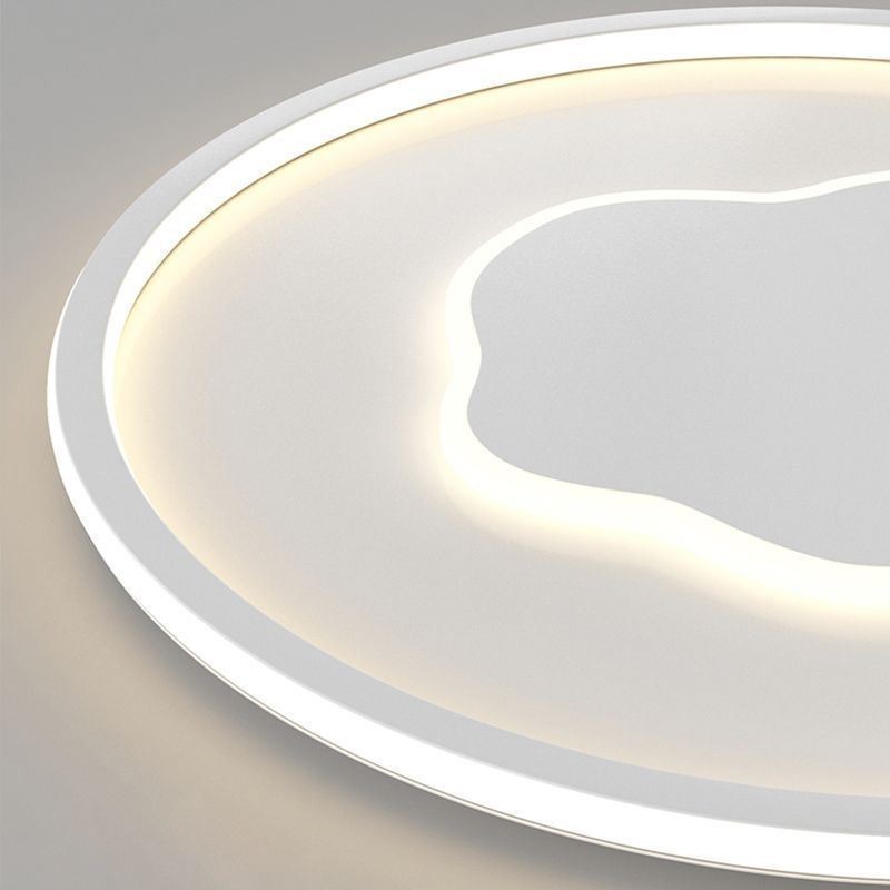 Plafoniera LED moderna rotonda a forma di nuvola
