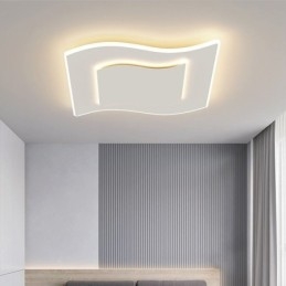 Plafoniera LED moderna quadrata in acrilico 40 W 3200 lm