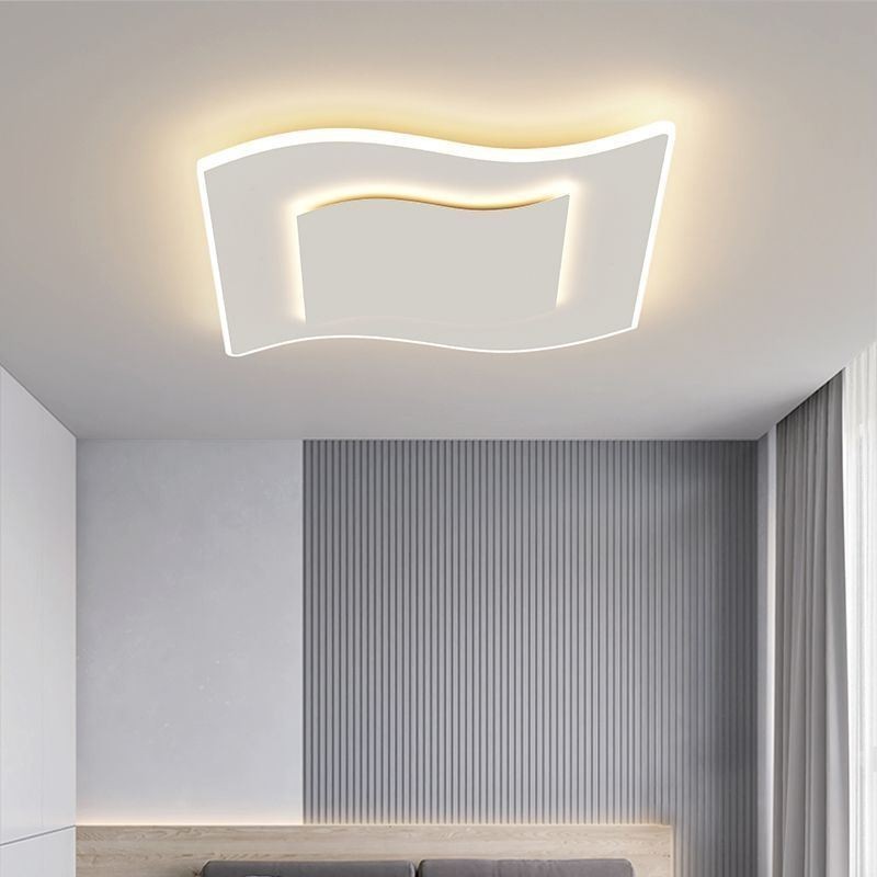Plafoniera LED moderna quadrata in acrilico 40 W 3200 lm