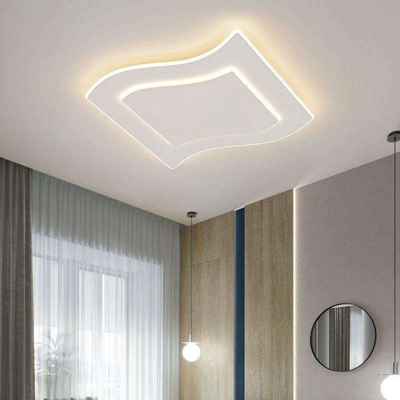 Plafoniera LED moderna quadrata in acrilico 40 W 3200 lm