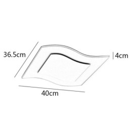 Plafoniera LED moderna quadrata in acrilico 40 W 3200 lm