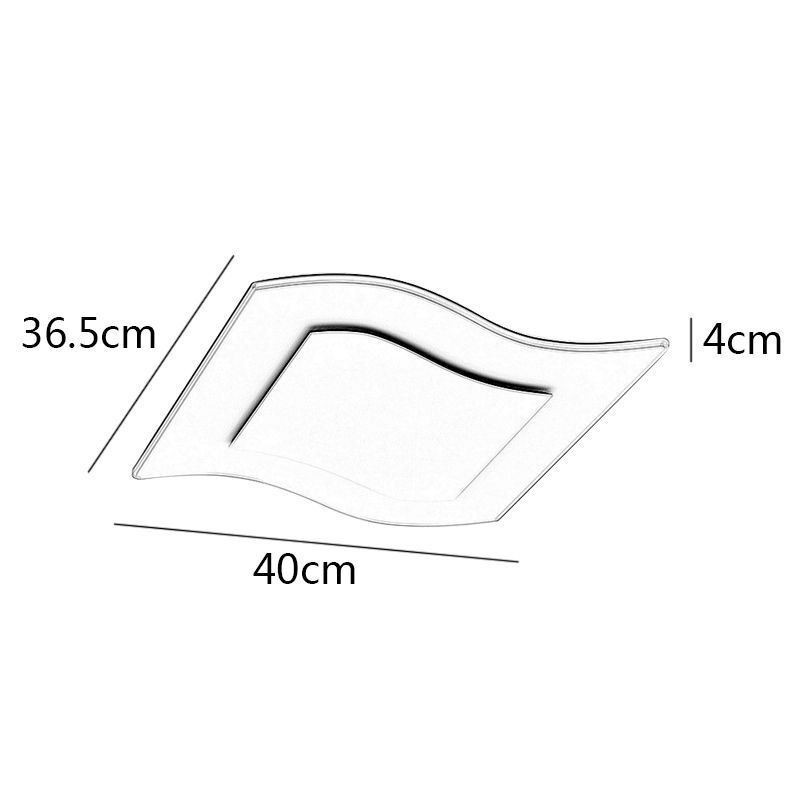 Plafoniera LED moderna quadrata in acrilico 40 W 3200 lm