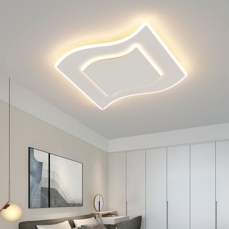 Plafoniera LED moderna quadrata in acrilico 40 W 3200 lm