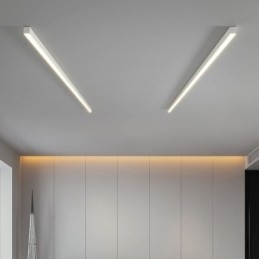 Plafoniera LED moderna lineare a montaggio a filo