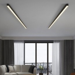 Plafoniera LED moderna lineare a montaggio a filo