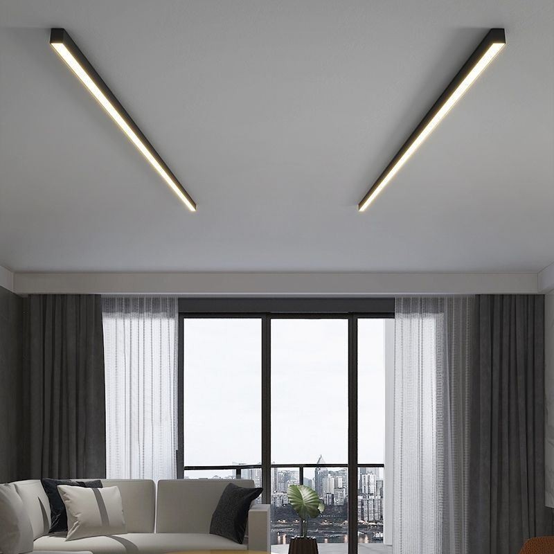 Plafoniera LED moderna lineare a montaggio a filo