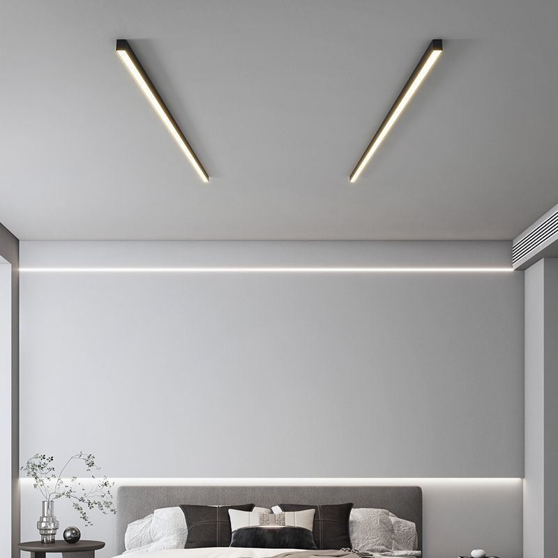 Plafoniera LED moderna lineare a montaggio a filo